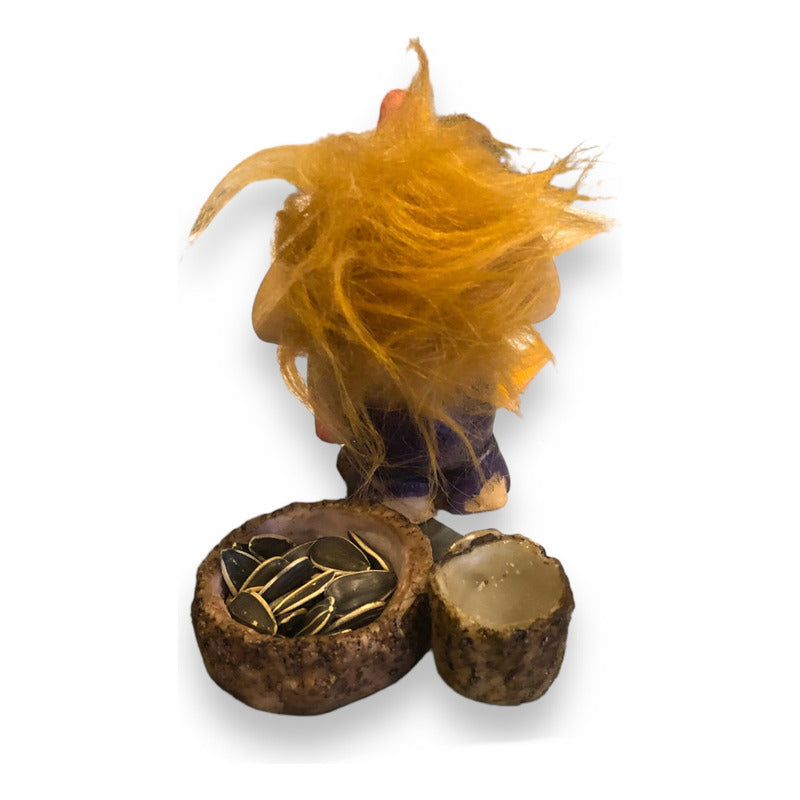 Troll Placeres + Comedero 10 Cm Figura En Resina Nacional Variado