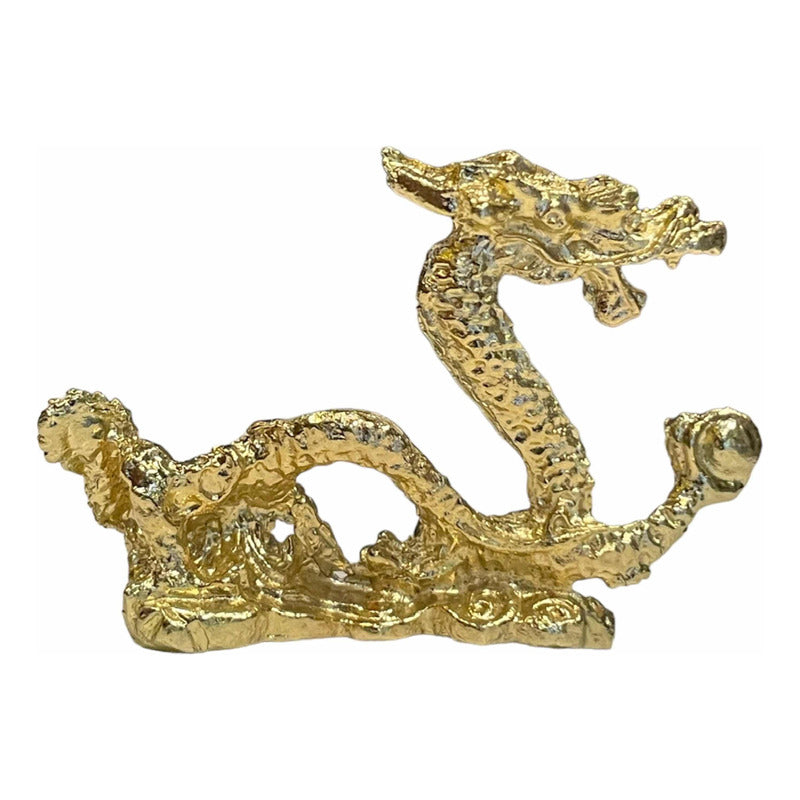 Dragón Amuleto De Protección Dorado