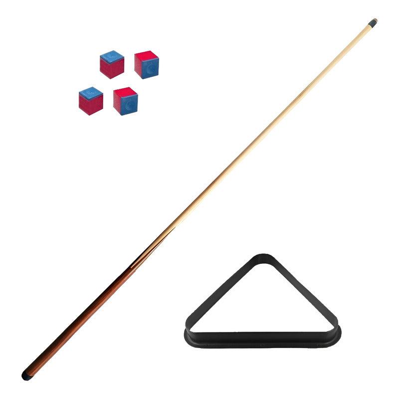 1 Taco de Billar + Triangulo + 4 Tizas