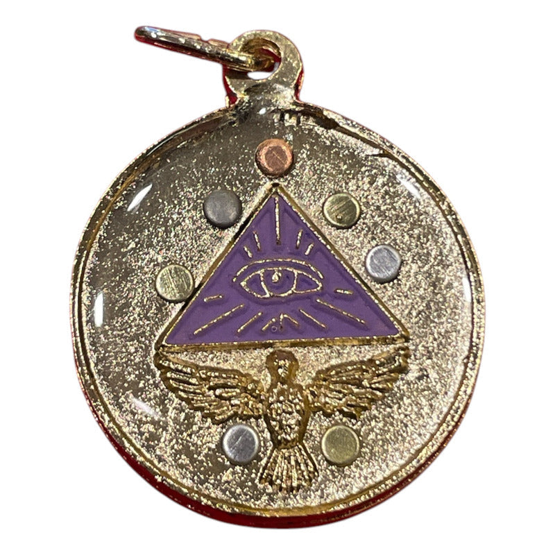 Pentagrama Ritualizado Mediano 7 Metales Tetragramaton 25mm