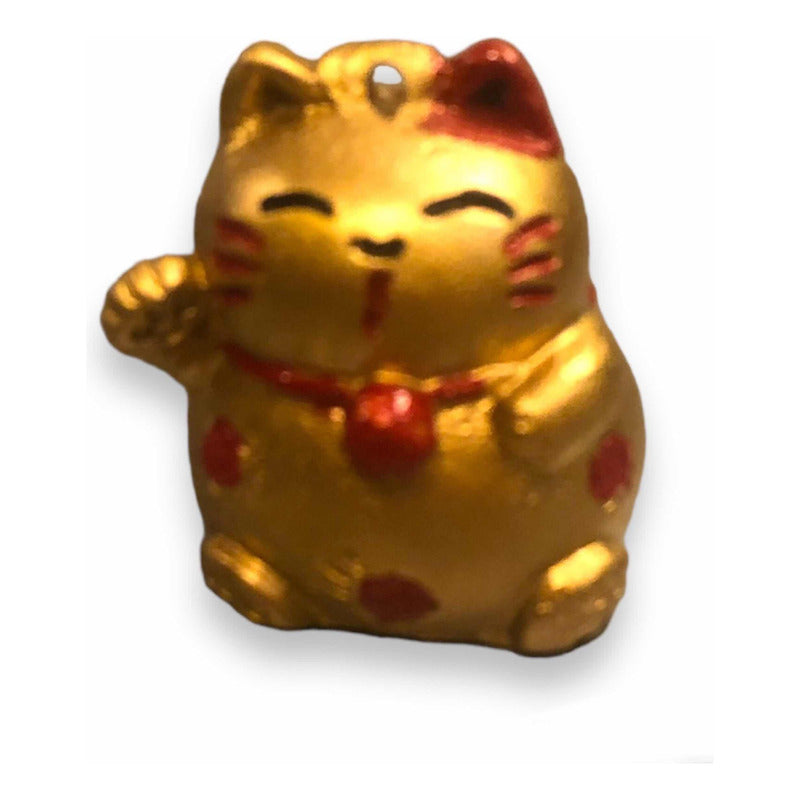 Gatito Dorado Chino 4cm Dorado