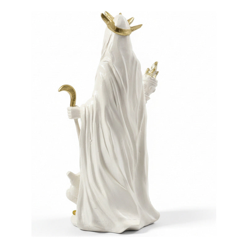 Hecate Estatua De Resina De 16cm De Altura Con Lobos