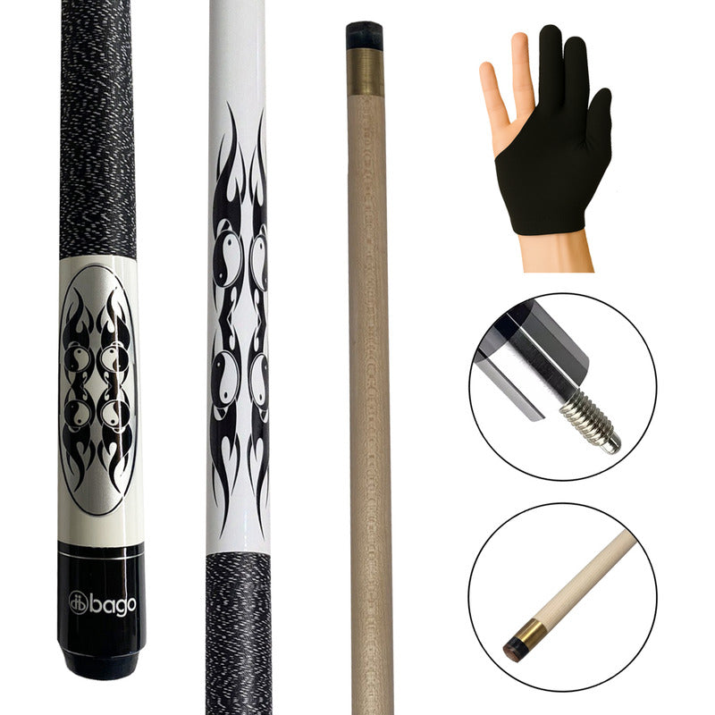 Taco de Billar Desarmable Ying Yang + Guante De Regalo