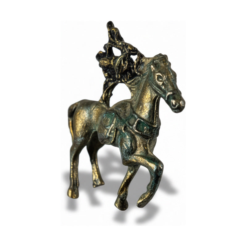 Caballo Con Mono O Mosca Amuleto Para Feng Shui 3 Cm Mosca
