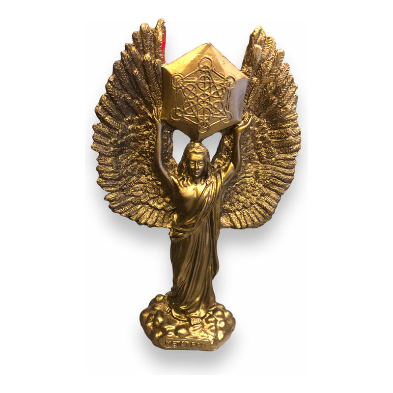Metatron 22cm Bronce Figura De Resina Bronce