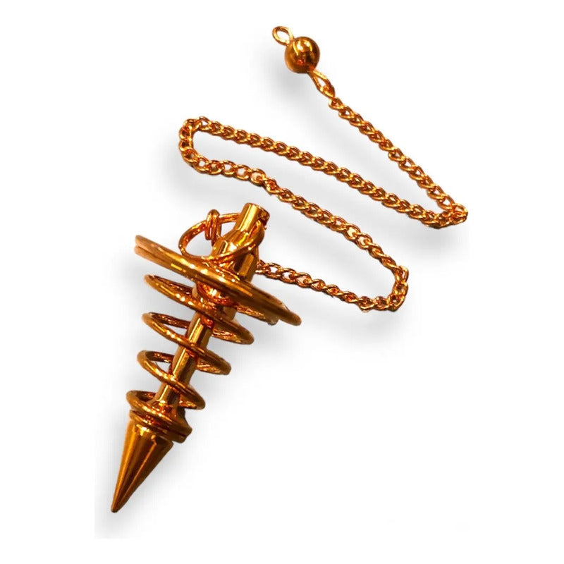 Pendulo Testigo Laton Varios Modelos Radiestesia Reiki Pendulo Espiral Cobre