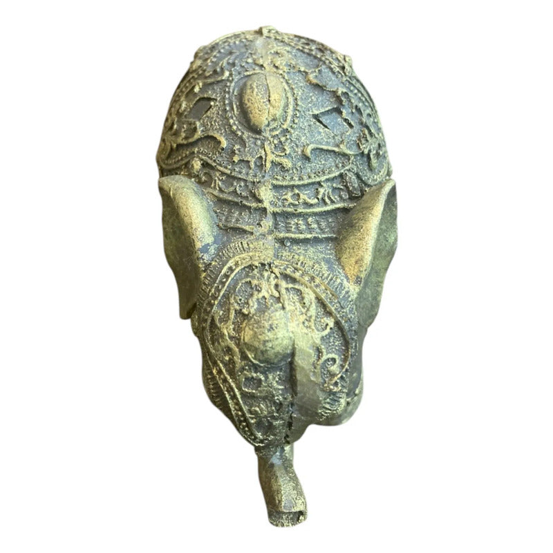 Figura Elefante Hindú Dorado Decoración Suerte 10cm Dorado Oscuro
