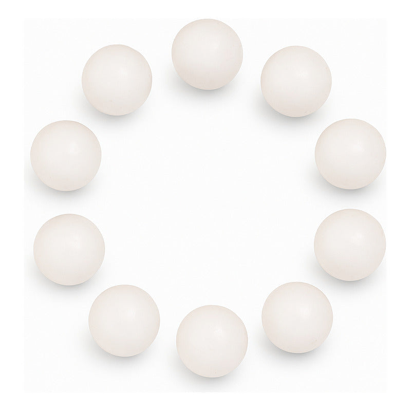 10 Pelotas de Futbolito Blancas