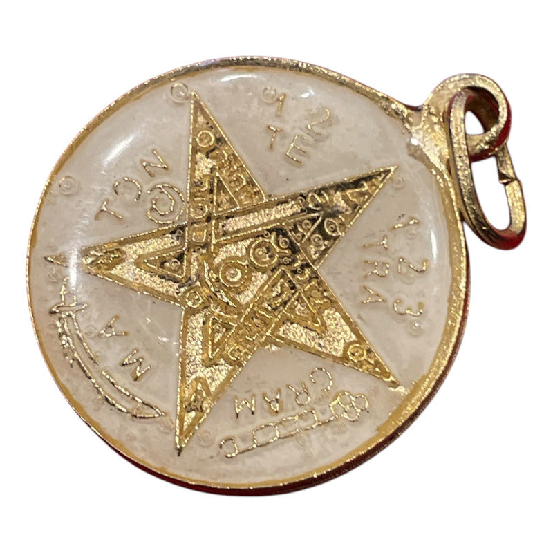 Pentagrama Ritualizado Mediano 7 Metales Tetragramaton 25mm