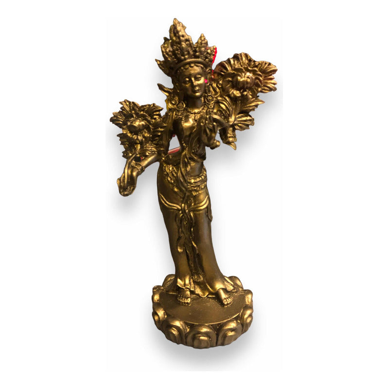 Tara 20cm Bronce Figura De Resina Bronce