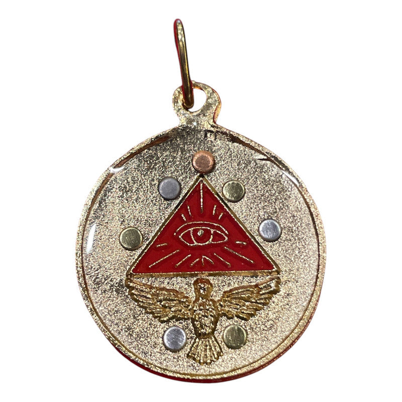 Pentagrama Ritualizado Mediano 7 Metales Tetragramaton 25mm