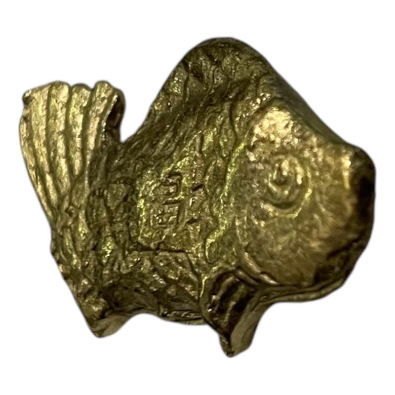 Carpa, Arowana, Pez Abundancia, Amuleto En Metal Feng Shui