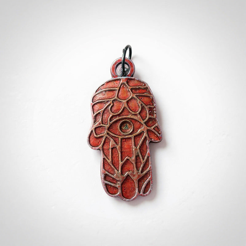 Dije Mano De Fatima Encapsulado 3 Cm De Altura