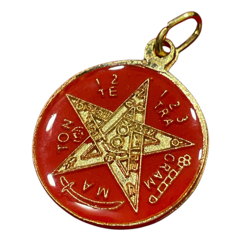 Pentagrama Ritualizado Mediano 7 Metales Tetragramaton 25mm