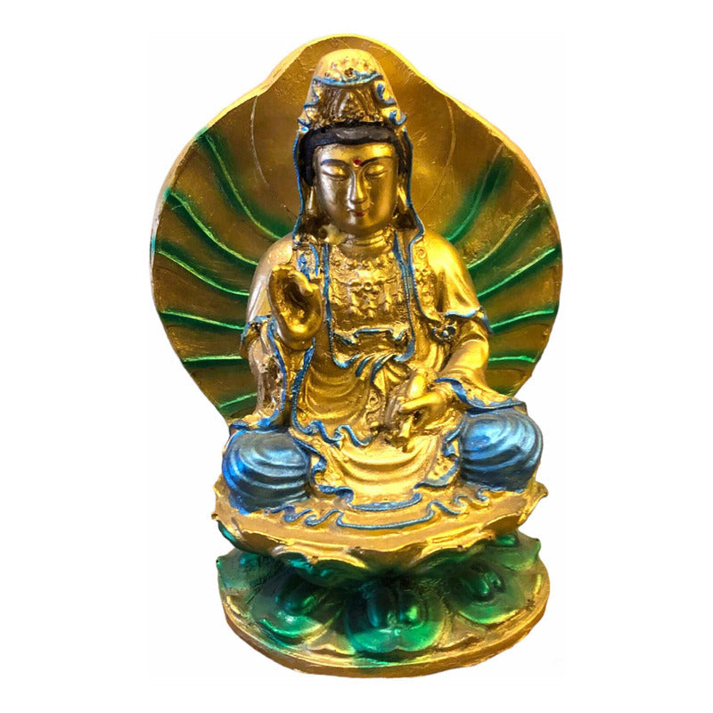 Kwan Yin Con Círculo Dorado