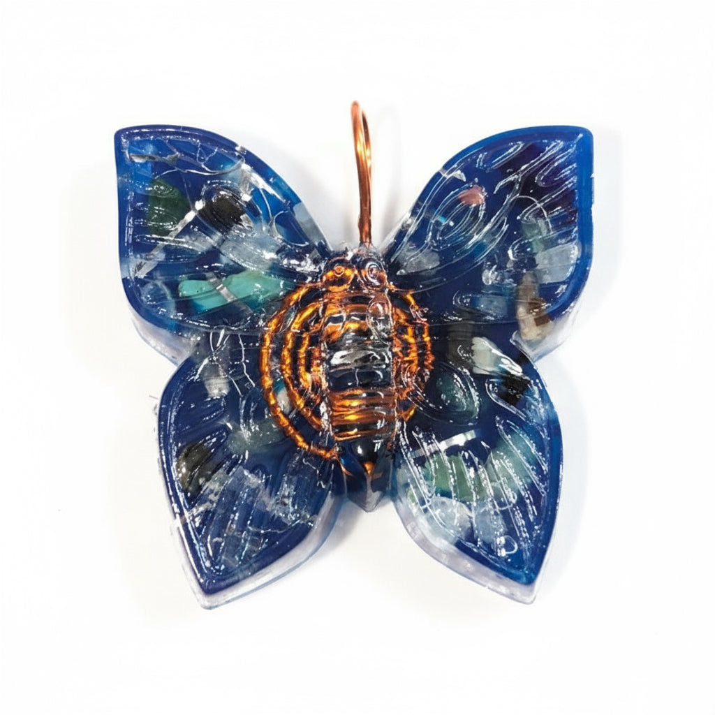 Orgonita Colgante Mariposa Dije Amuleto Limpia La Energía