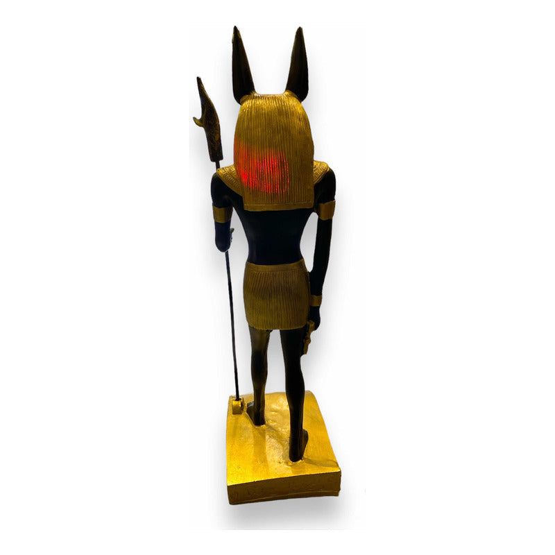 Anubis Flecha 29 Cm Figura De Resina Negro