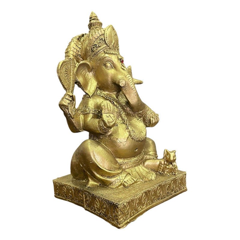 Ganesh Figura De Resina 24cm De Alto.