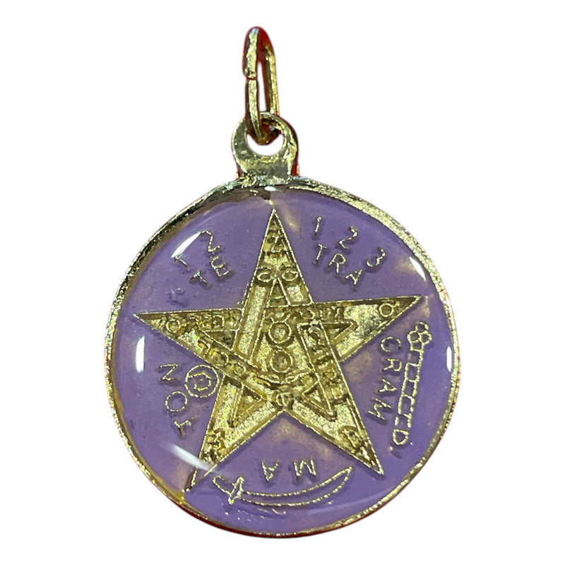 Pentagrama Ritualizado Mediano 7 Metales Tetragramaton 25mm