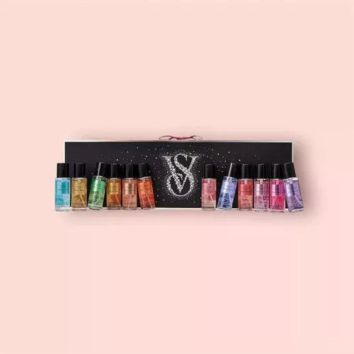 VICTORIAS SECRET MIST COLLECTION 12 PIECE TRAVEL MIST GIFT SET “THE ULTIMATE MIST EXPLORATION”