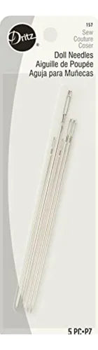 Agujas de Muñeca Dritz 157 - Kit de 5 Unidades para Escultura Suave y Artesanías  Características Principales: