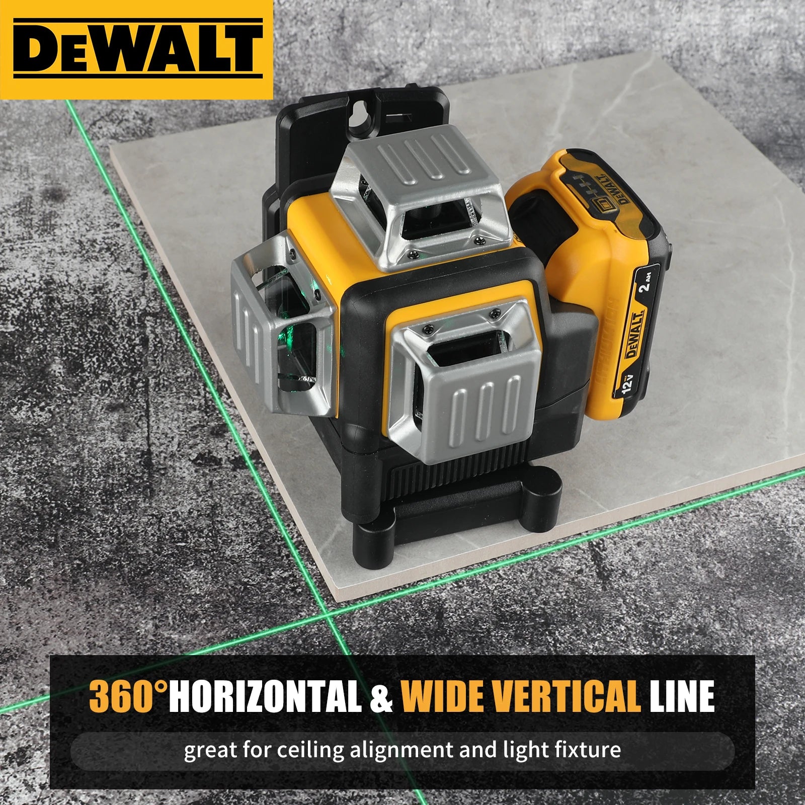 DeWalt DW089LG 12 - Línea 3 - Lado 360 °