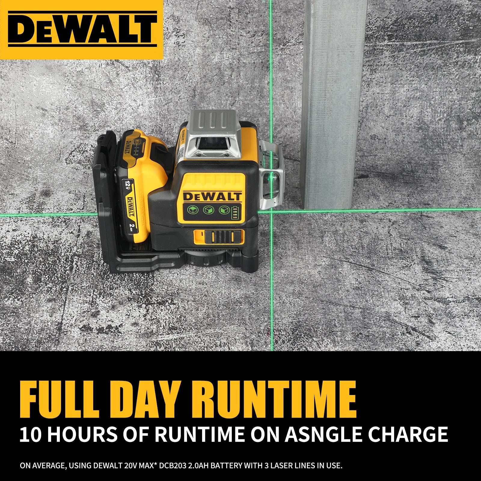 DeWalt DW089LG 12 - Línea 3 - Lado 360 °
