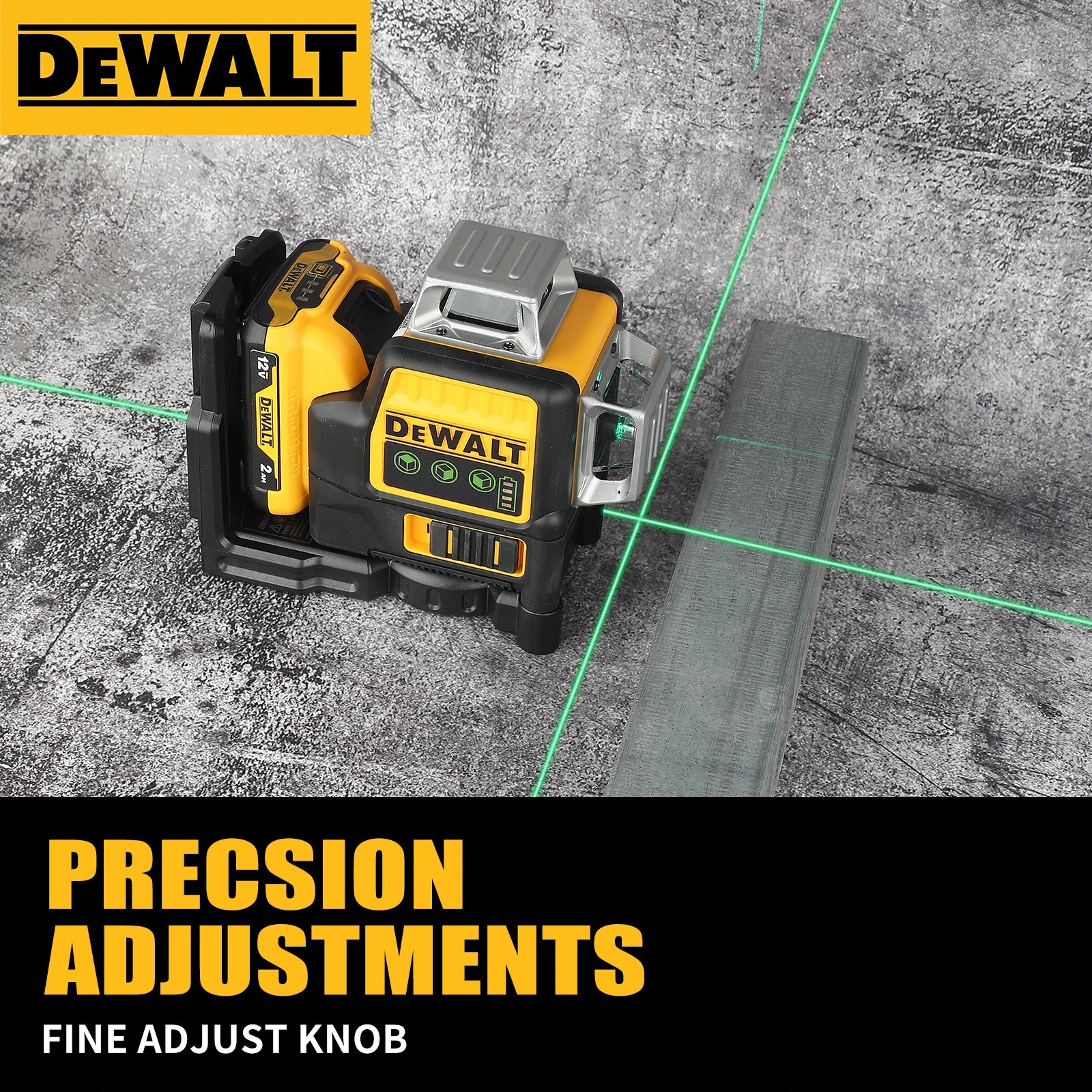 DeWalt DW089LG 12 - Línea 3 - Lado 360 °
