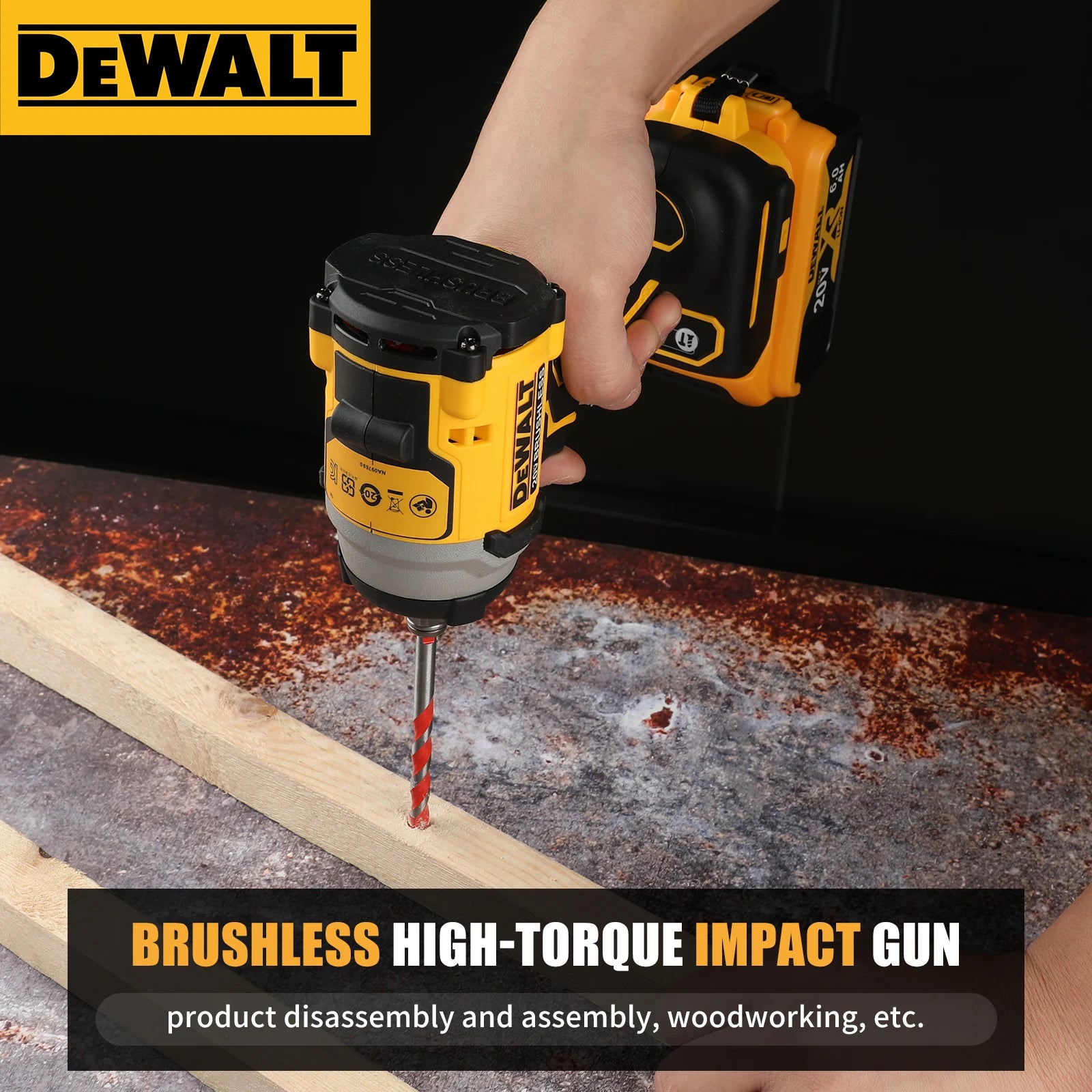 Dewalt DCF850 taladros de impacto inalámbrica 20 v