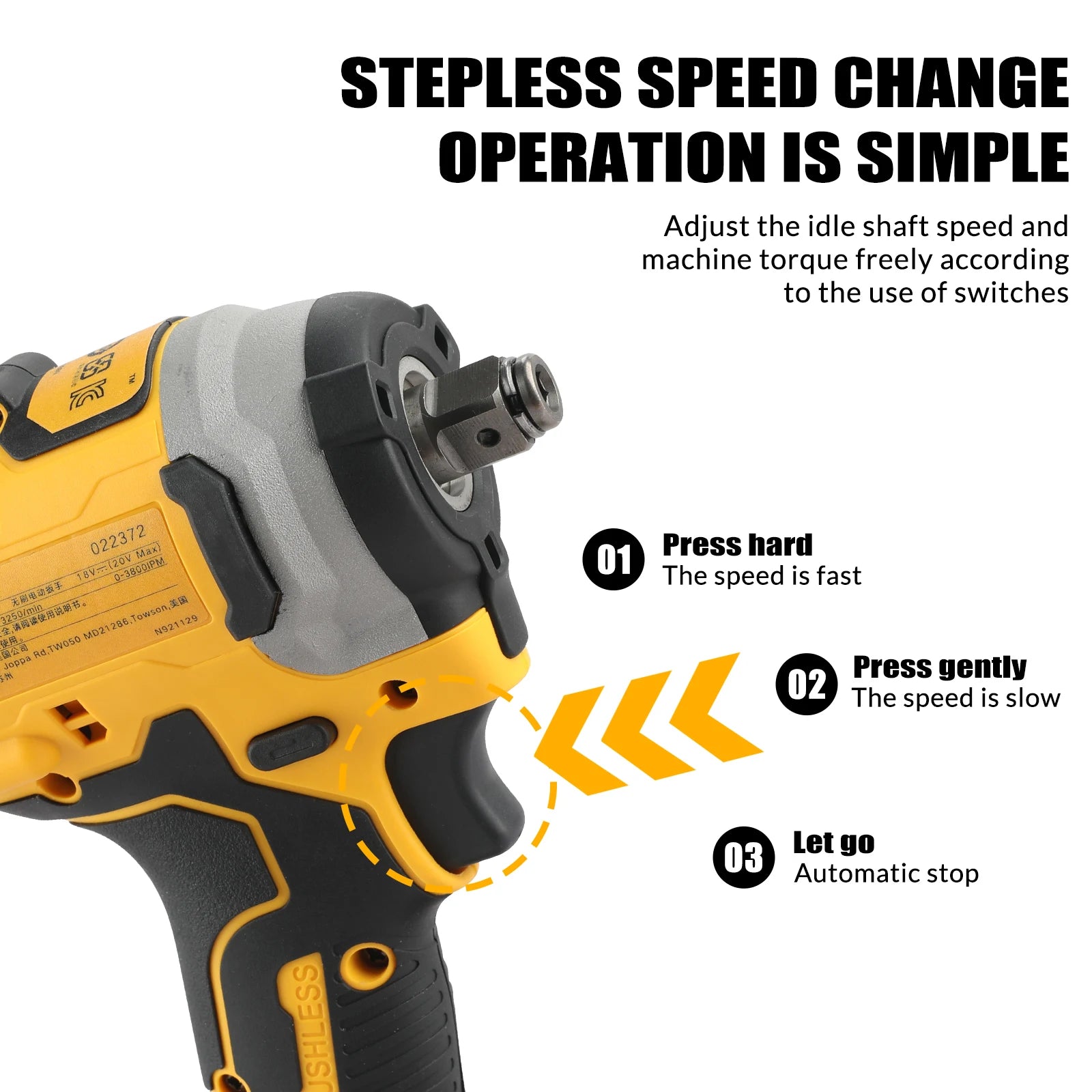 Dewalt DCF850 taladros de impacto inalámbrica 20 v