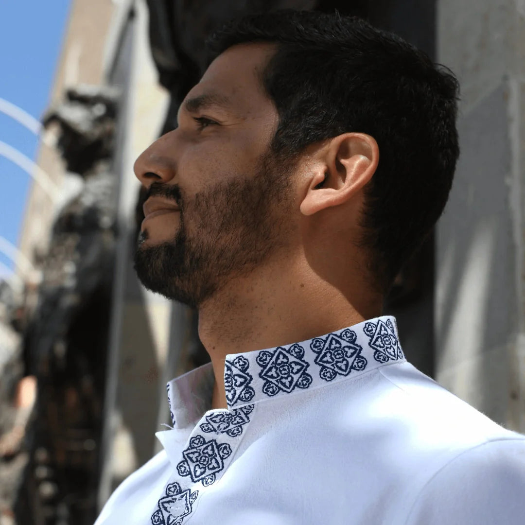 Camisa Guayabera Manga Corta Talavera Rustica