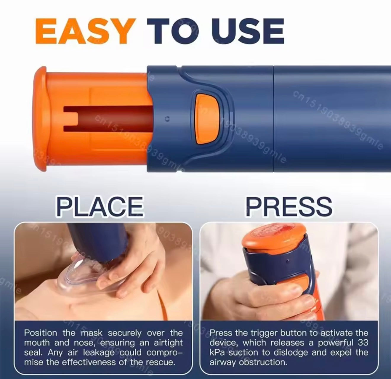 Dispositivo de rescate de asfixia de primeros auxilios automático