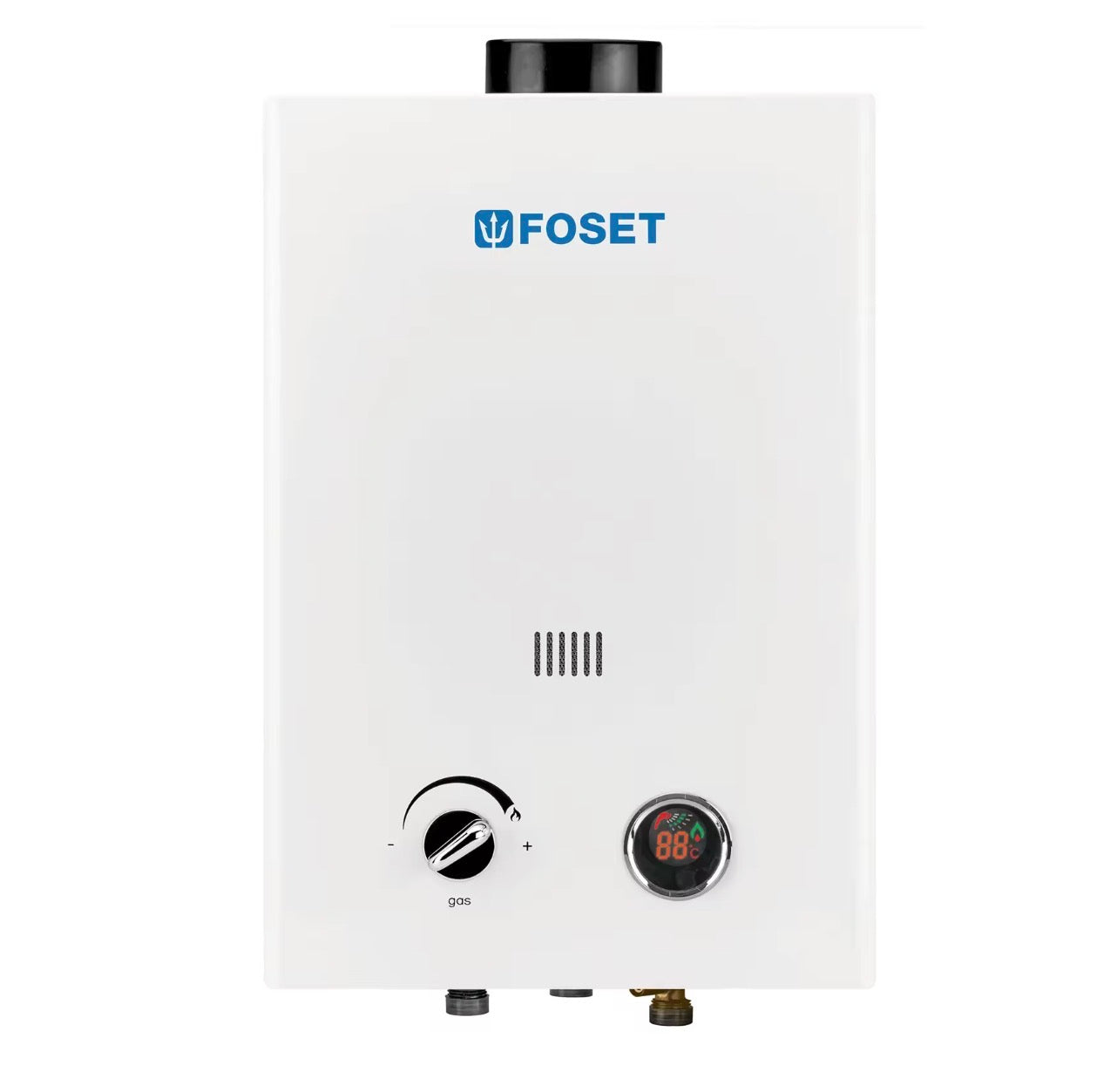 Calentador Instantáneo Foset 6 L/min Gas LP con Display Digital