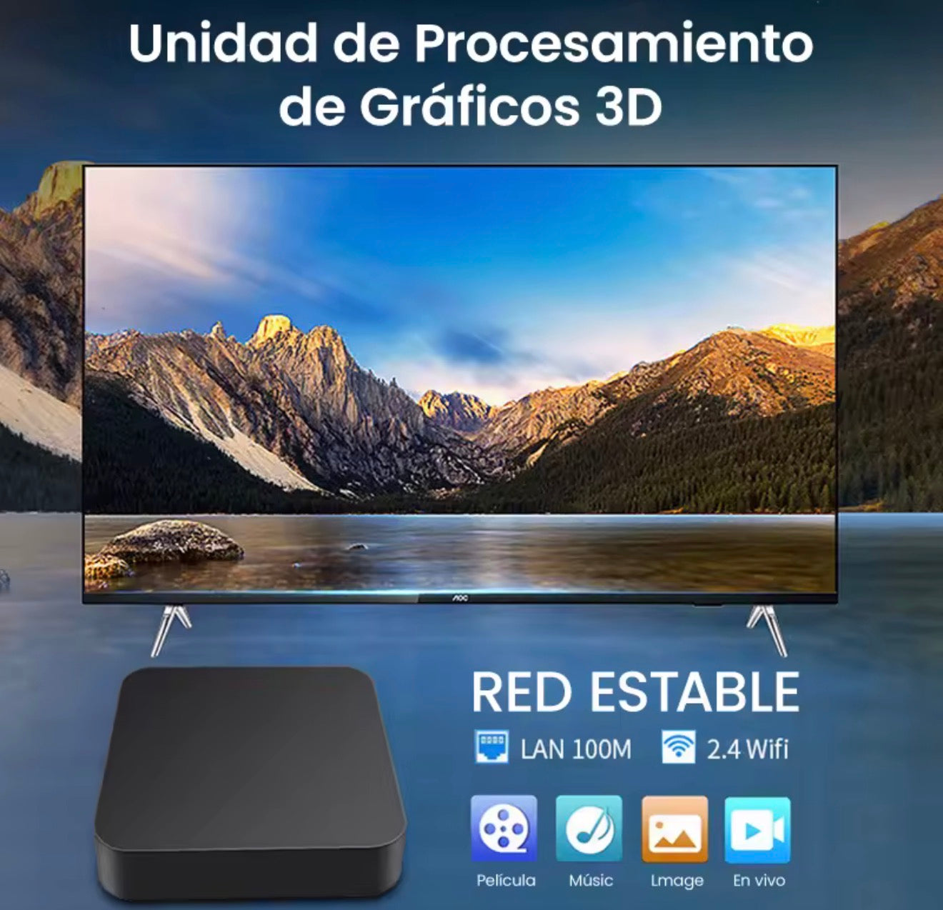 Caja de TV Android MXQ Pro 5G 4K (2GB+16GB)