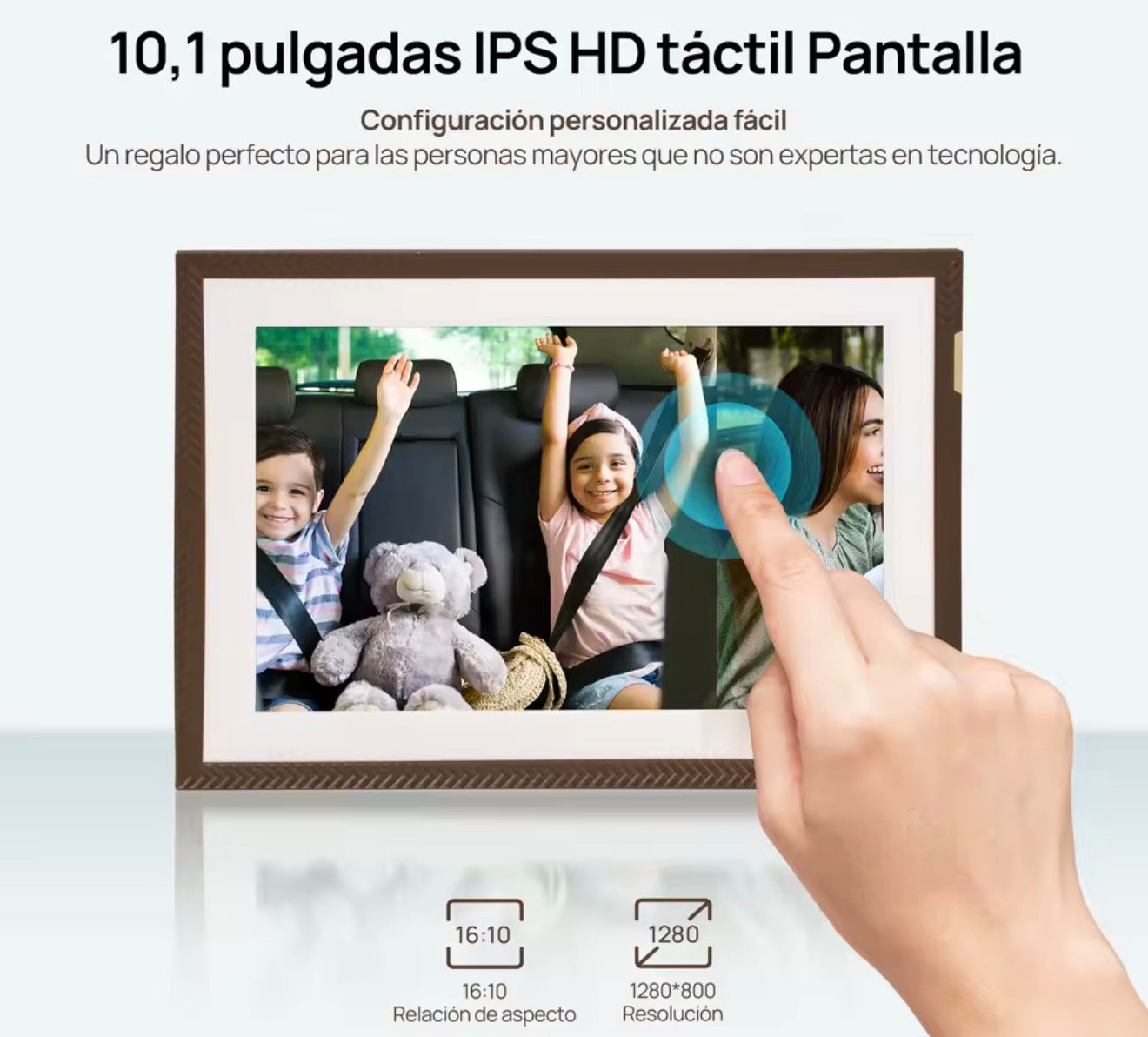 Marco de fotos digital ARZOPA de 10,1 pulgadas,