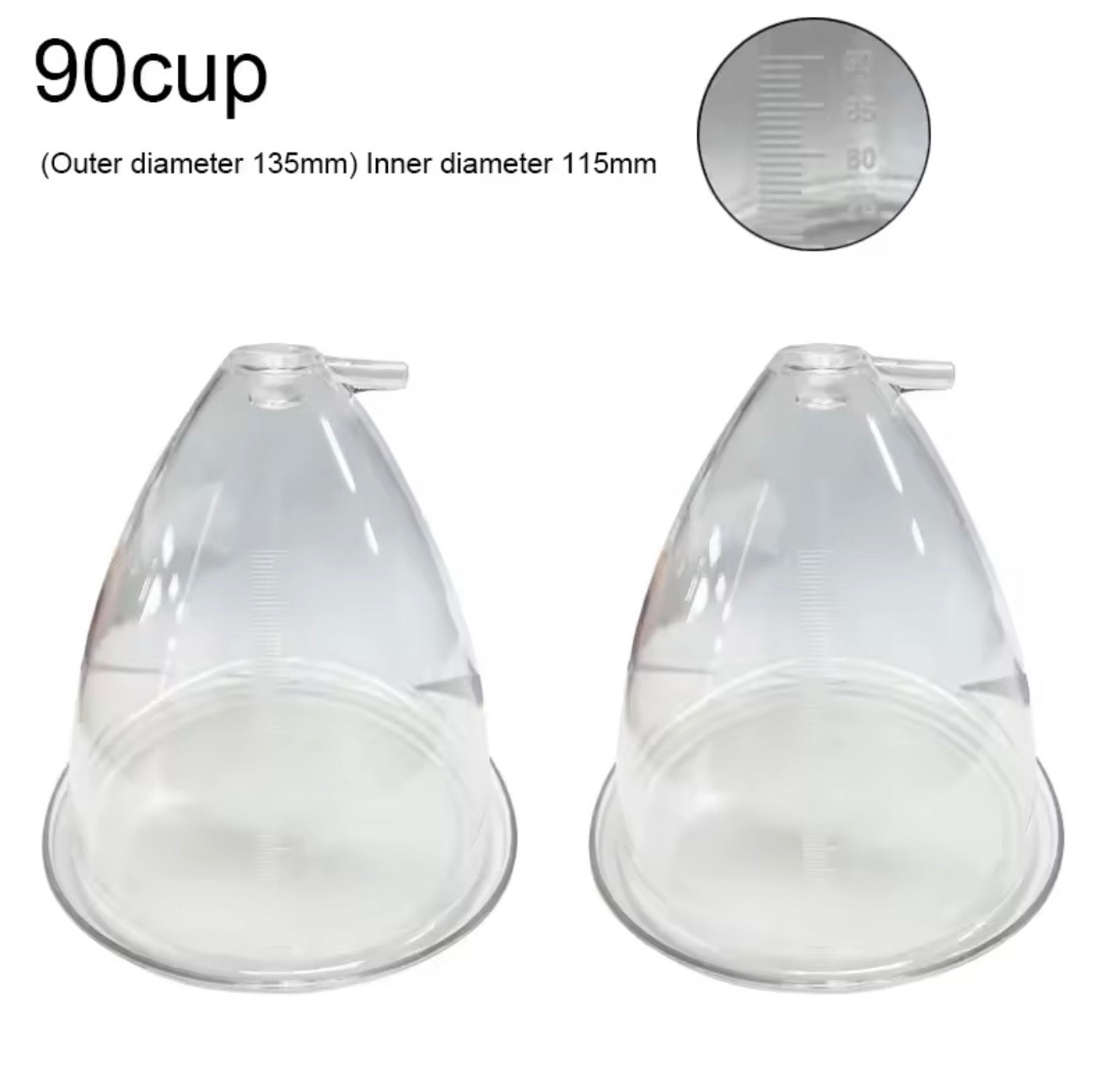 Copa de vacío para agrandar , senos, , y glúteos