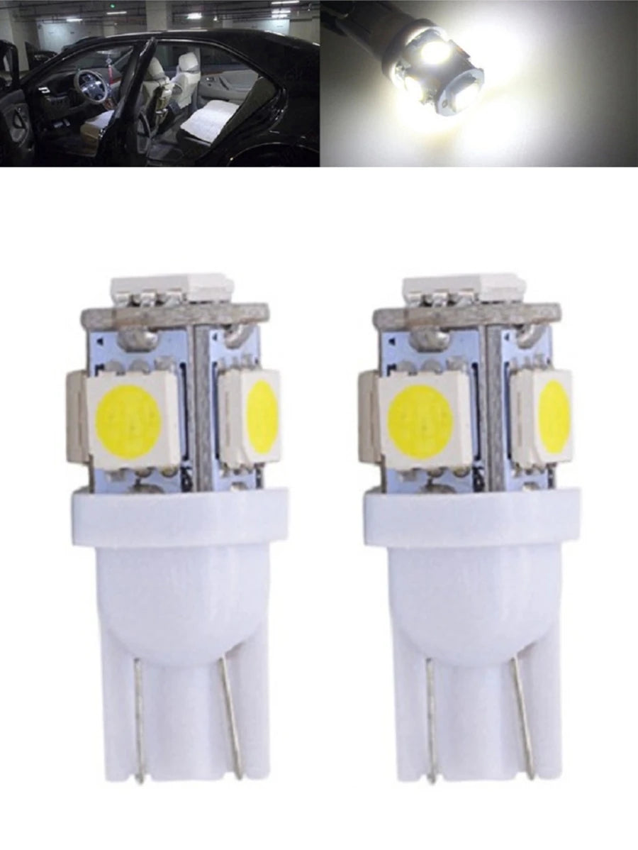 Focos LED T10 tipo pellizco para coche o moto universales