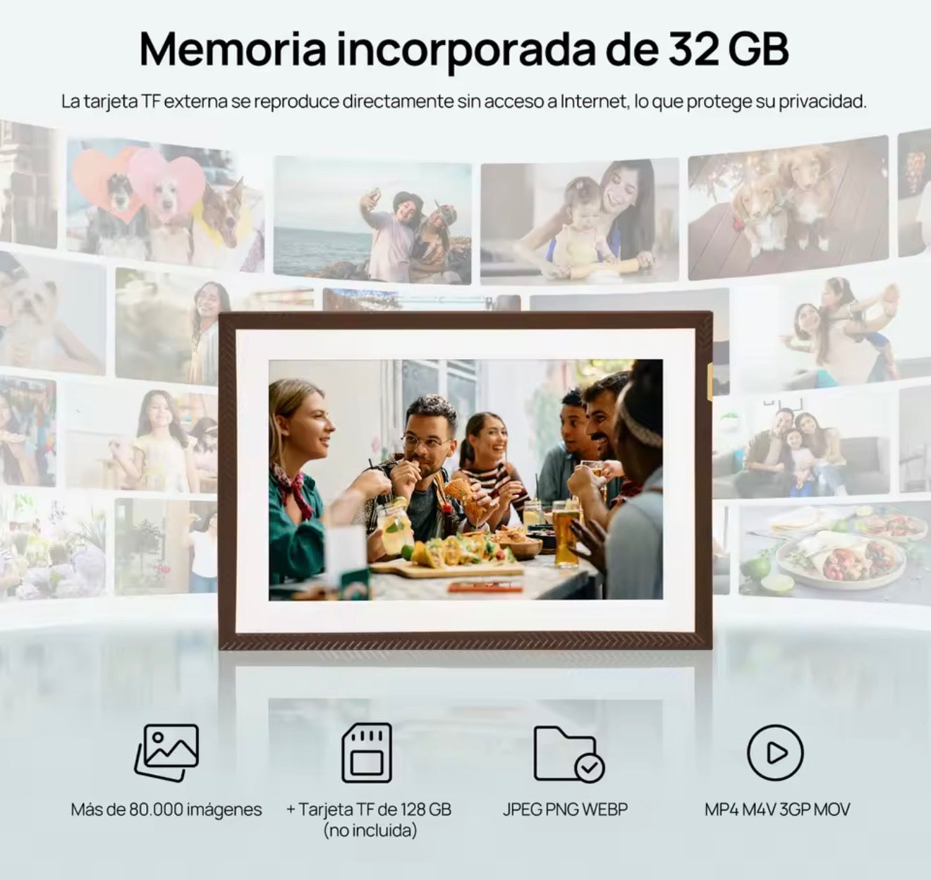 Marco de fotos digital ARZOPA de 10,1 pulgadas,