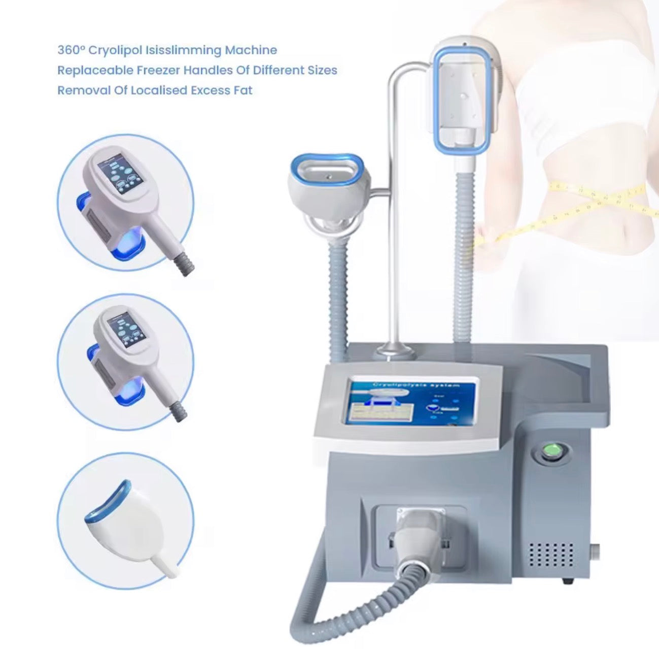 Máquina de Criolipólisis en Frío 3 Manerales – Quema de Grasa Localizada y Lifting Facial sin Cirugía