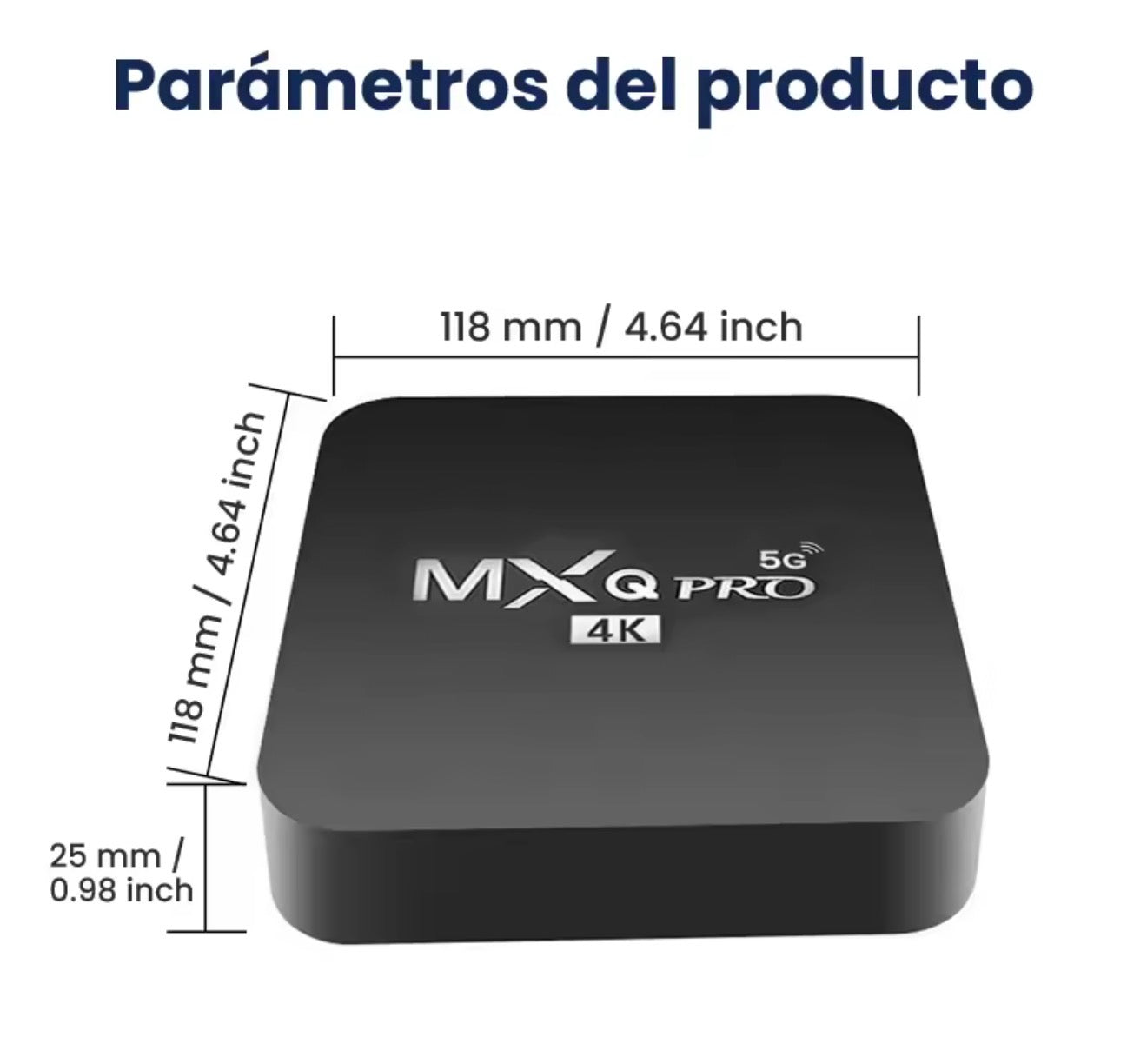 Caja de TV Android MXQ Pro 5G 4K (2GB+16GB)