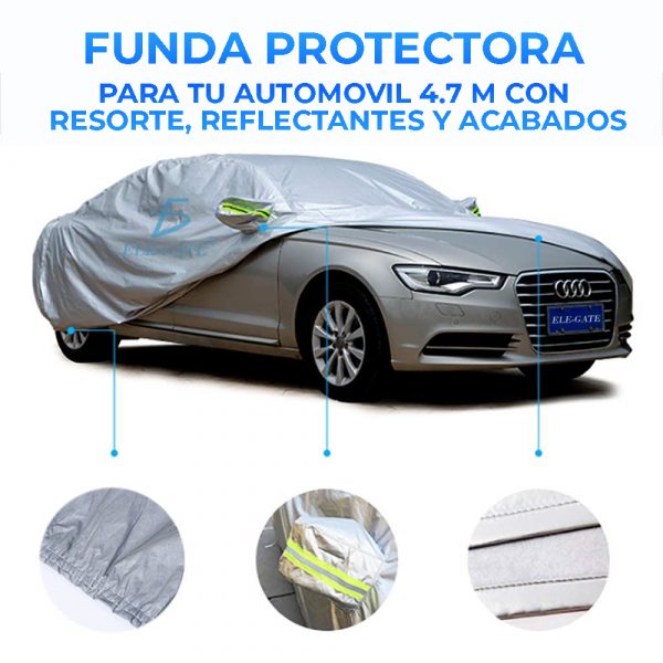 Cubierta Funda Protector Impermeable Con Reflectantes 4.9M