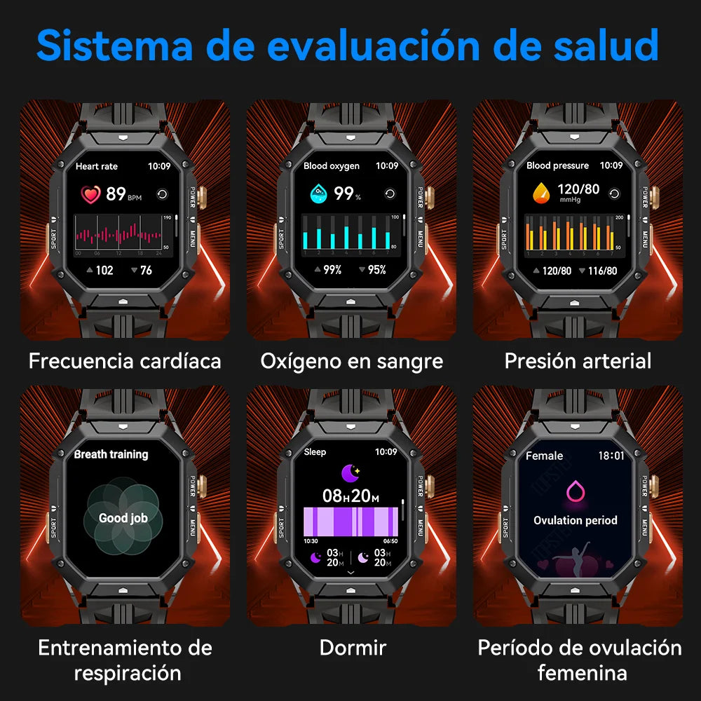 reloj inteligente deportivo resistente al agua