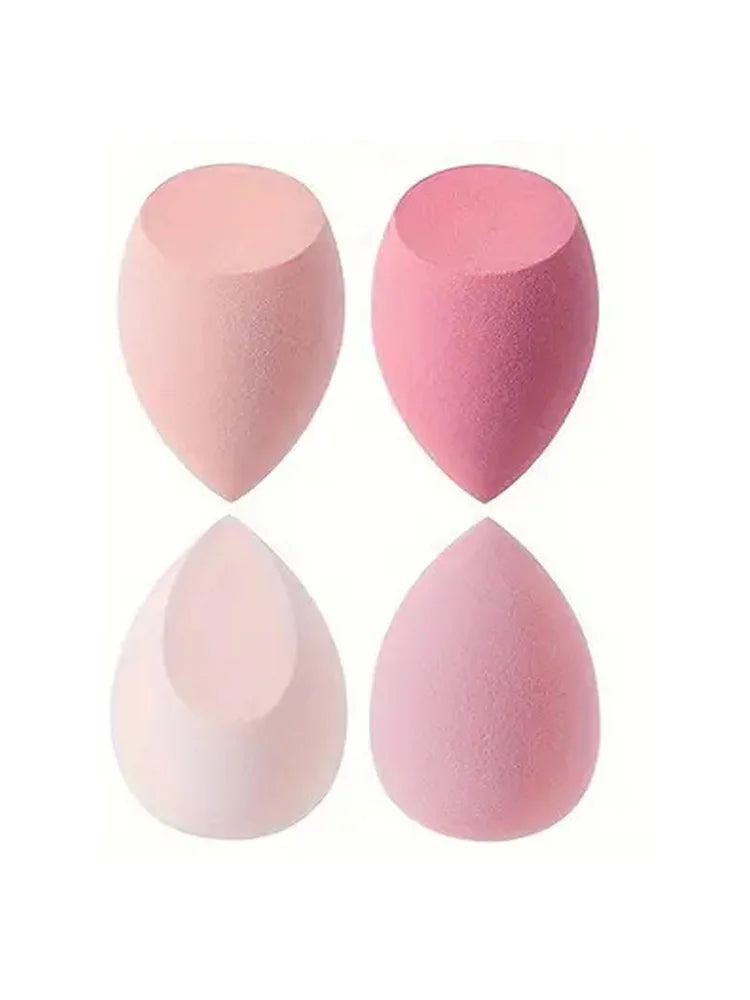 Esponjas Para Maquillaje 4 Pzs Bases Polvos Uso Seco Humedo