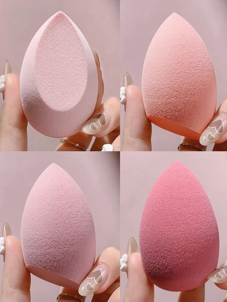 Esponjas Para Maquillaje 4 Pzs Bases Polvos Uso Seco Humedo