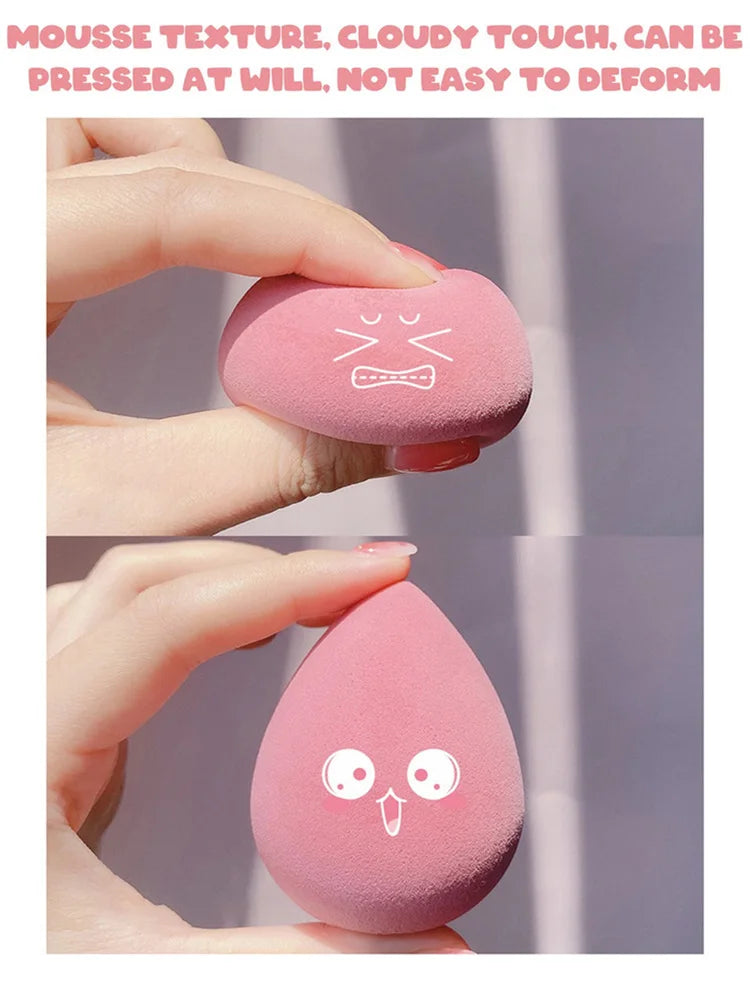 Esponjas Para Maquillaje 4 Pzs Bases Polvos Uso Seco Humedo
