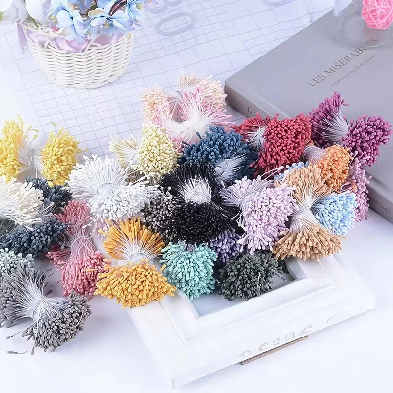 corona de flores artificiales DIY