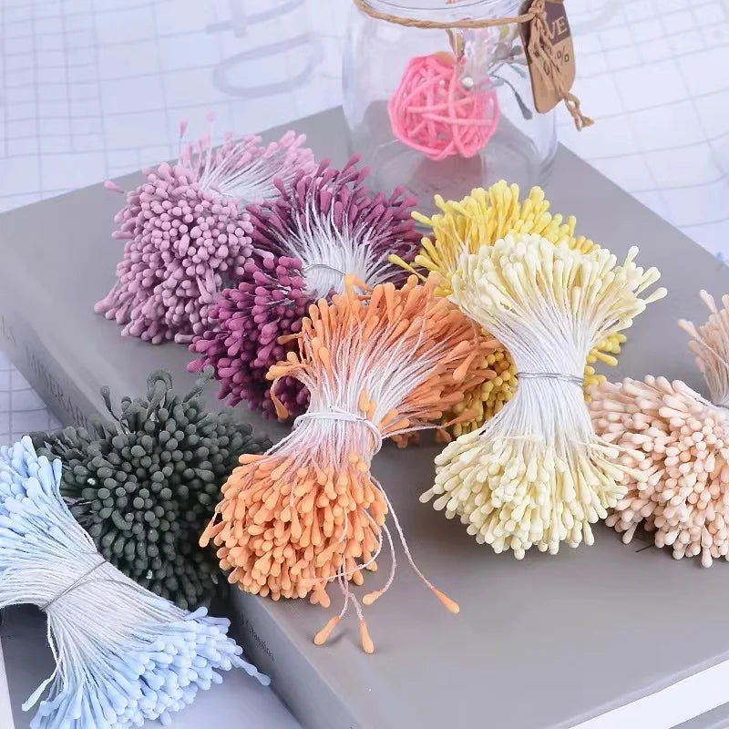 corona de flores artificiales DIY