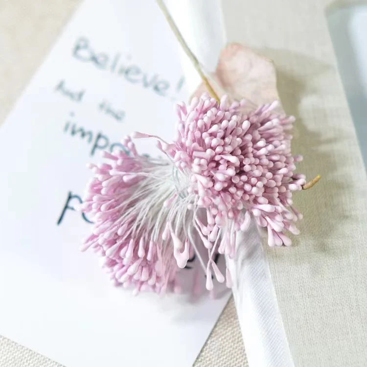 corona de flores artificiales DIY