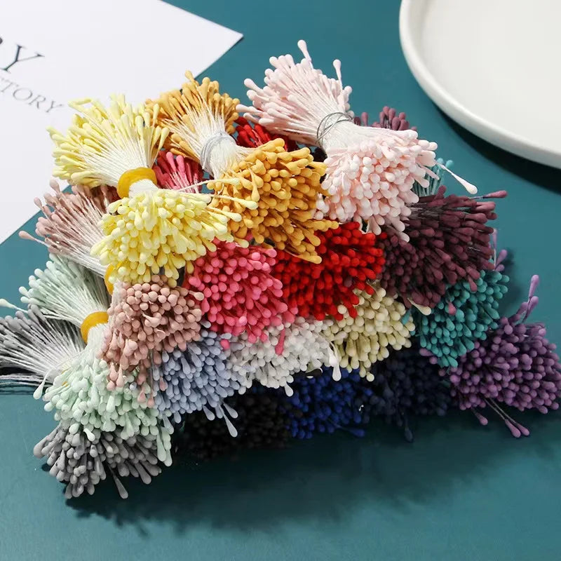 corona de flores artificiales DIY