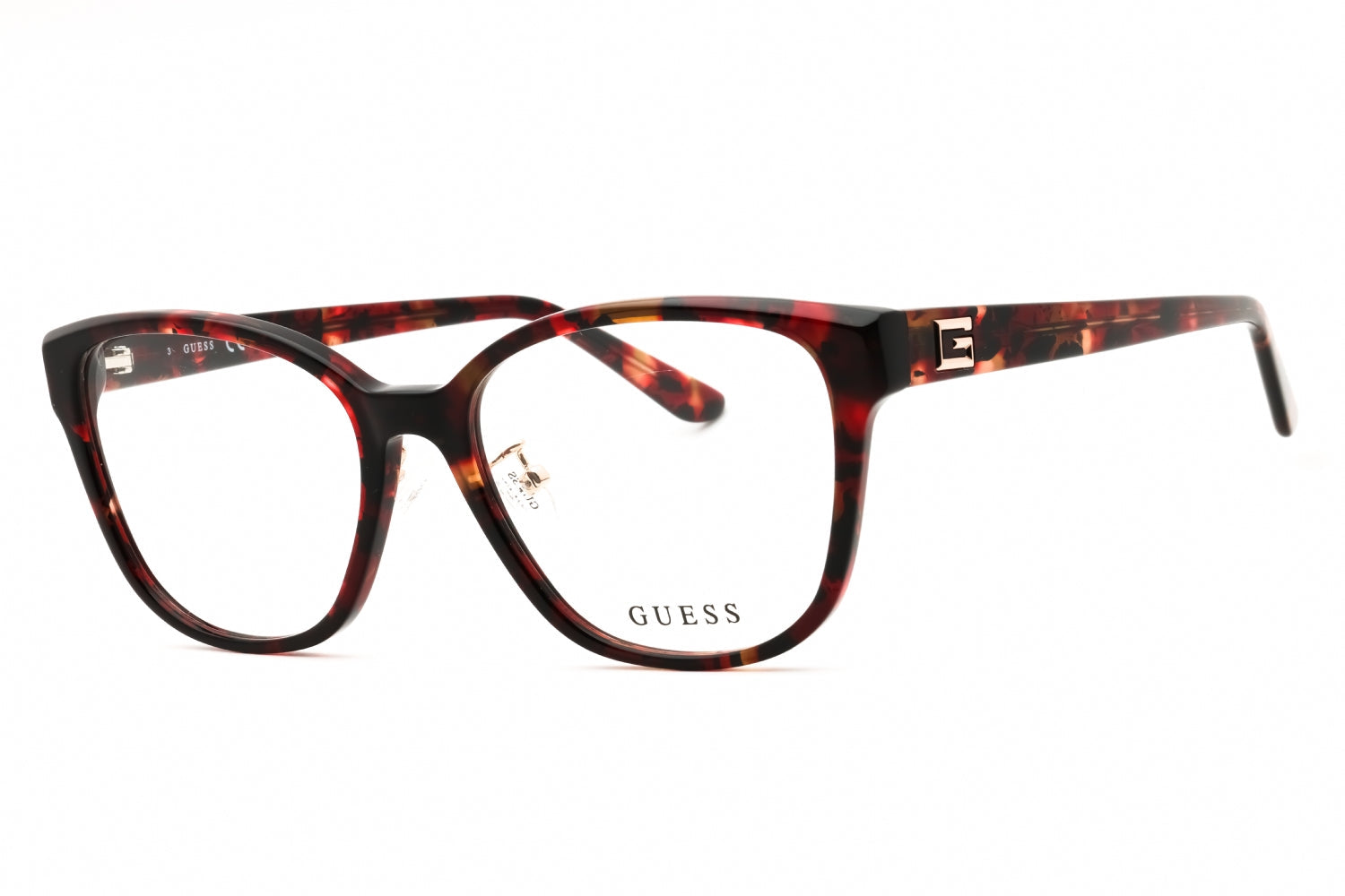 Guess: GU2992-D 071 bordeaux/other/clear demo lens